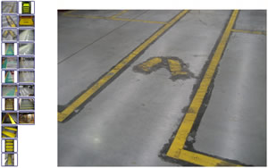 line marking and safety zones